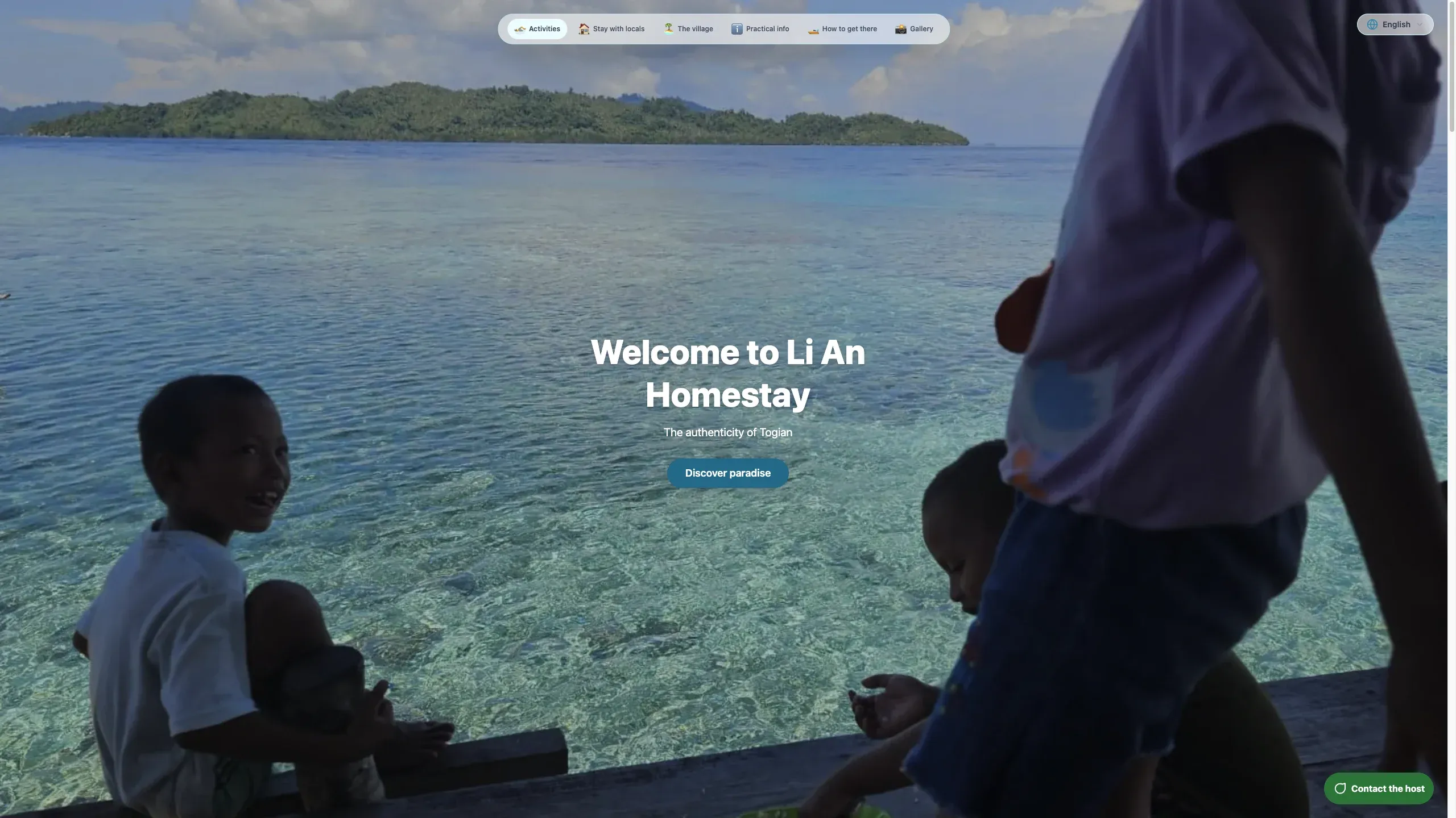Lian Homestay - Vue desktop